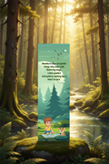 My Adventure Day Bookmark - Real Forest and River