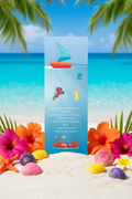 Under the Sea Bookmark - Vibrant Caribbean with Colourful Shells